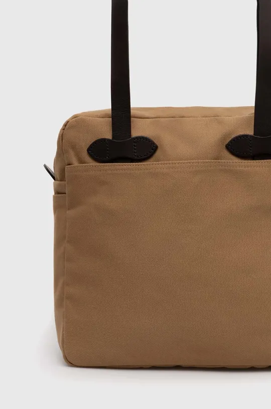 Taška Filson Tote Bag With Zipper Základná látka: 100 % Bavlna Iné látky: 100 % Prírodná koža