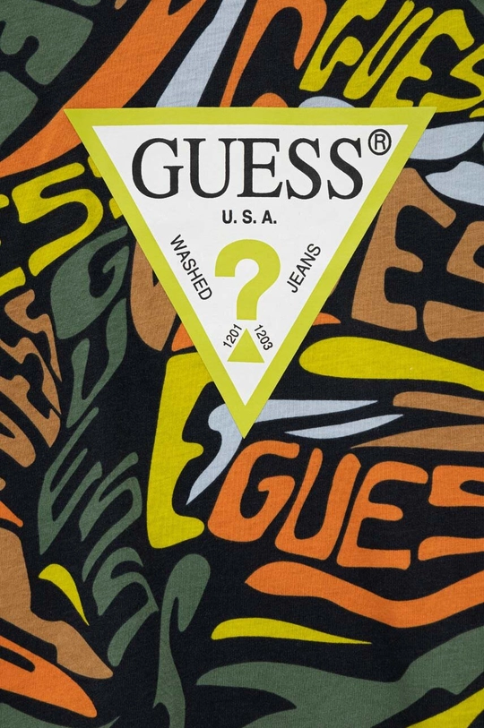 Guess t-shirt bawełniany dziecięcy 100 % Bawełna