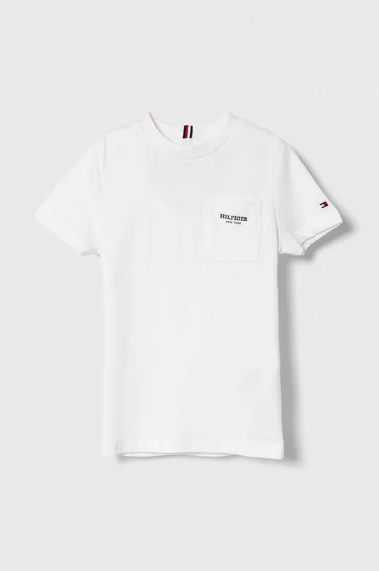 λευκό Παιδικό βαμβακερό μπλουζάκι Tommy Hilfiger Για αγόρια