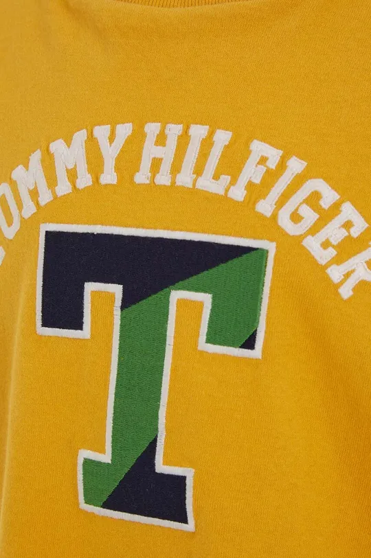κίτρινο Παιδικό βαμβακερό μπλουζάκι Tommy Hilfiger
