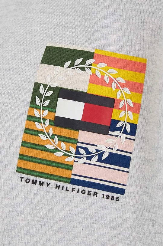 γκρί Παιδικό βαμβακερό μπλουζάκι Tommy Hilfiger