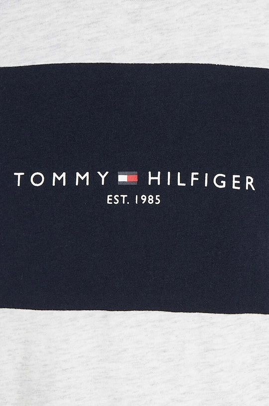 серый Детская хлопковая футболка Tommy Hilfiger