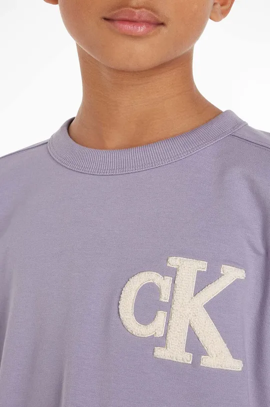Παιδικό βαμβακερό μπλουζάκι Calvin Klein Jeans Για αγόρια