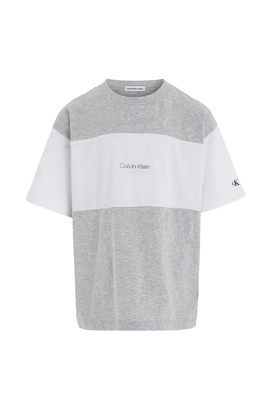 Calvin Klein Jeans t-shirt bawełniany dziecięcy szary