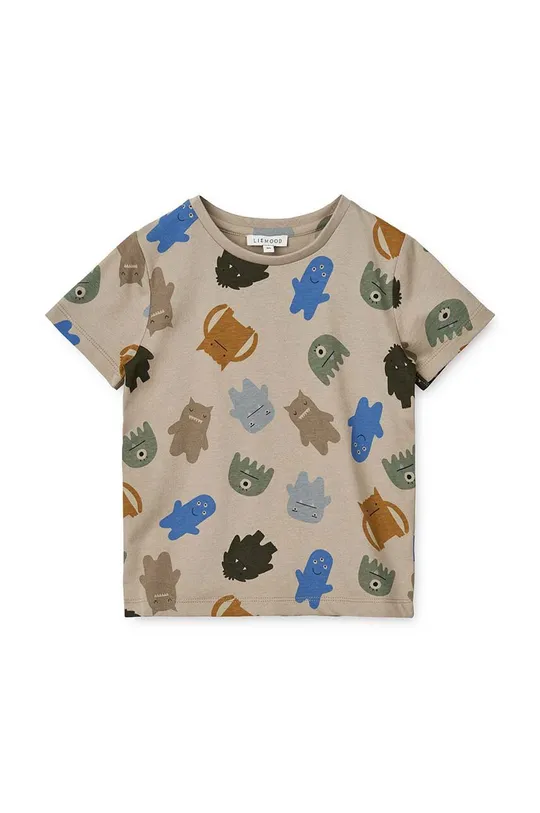 γκρί Παιδικό βαμβακερό μπλουζάκι Liewood Για αγόρια