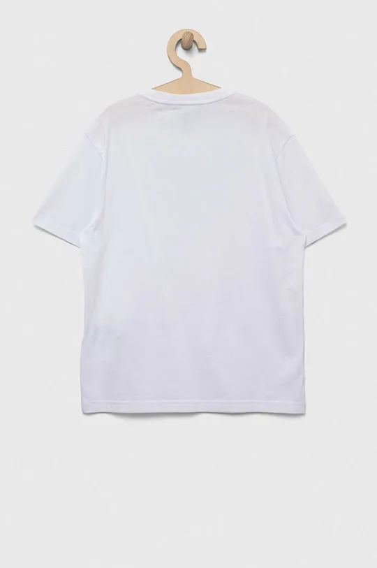 Otroška bombažna kratka majica EA7 Emporio Armani bela