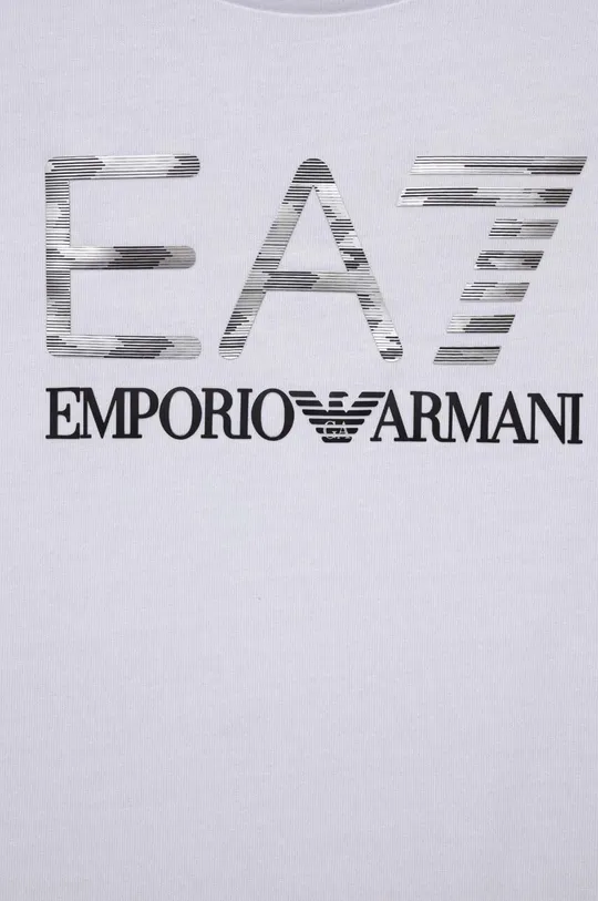 Detské bavlnené tričko EA7 Emporio Armani  100 % Bavlna