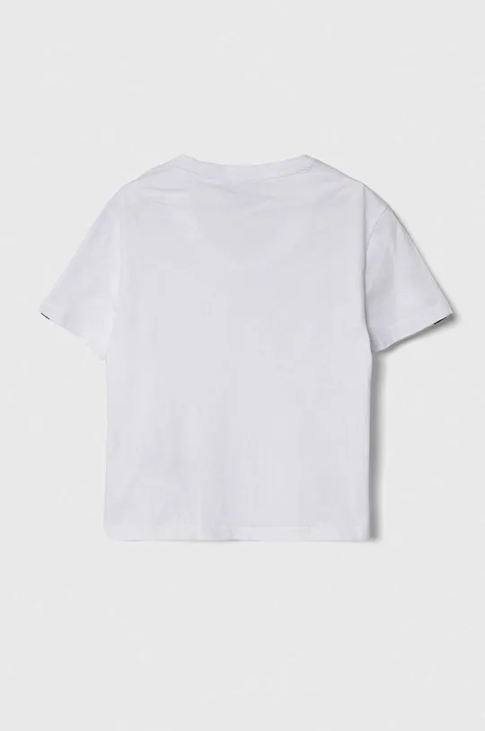 Дитяча бавовняна футболка EA7 Emporio Armani білий