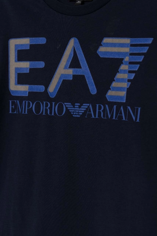 Παιδικό βαμβακερό μπλουζάκι EA7 Emporio Armani 100% Βαμβάκι