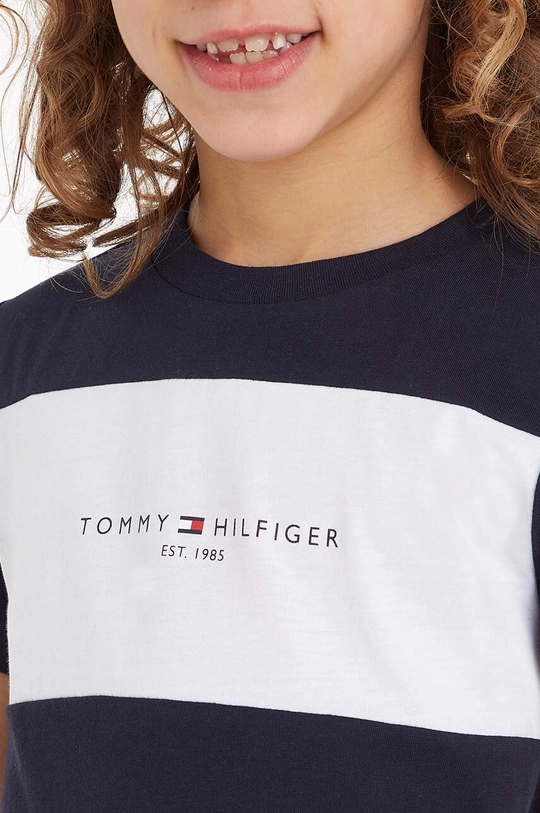 Detské bavlnené tričko Tommy Hilfiger Chlapčenský