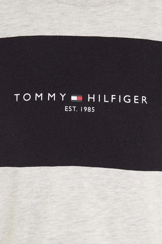 szary Tommy Hilfiger t-shirt bawełniany dziecięcy