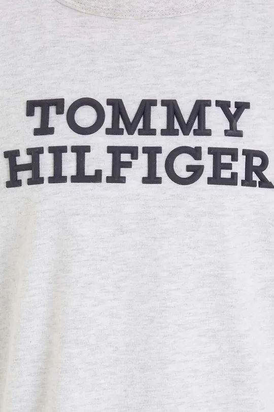 siva Dječja pamučna majica kratkih rukava Tommy Hilfiger