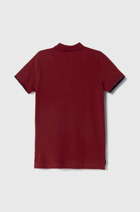 Pamučna polo majica Pepe Jeans bordo