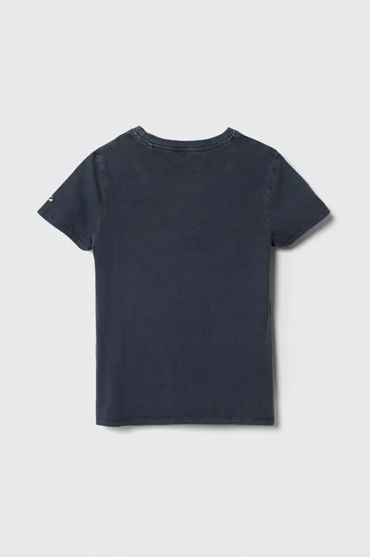 Otroška bombažna kratka majica Pepe Jeans mornarsko modra