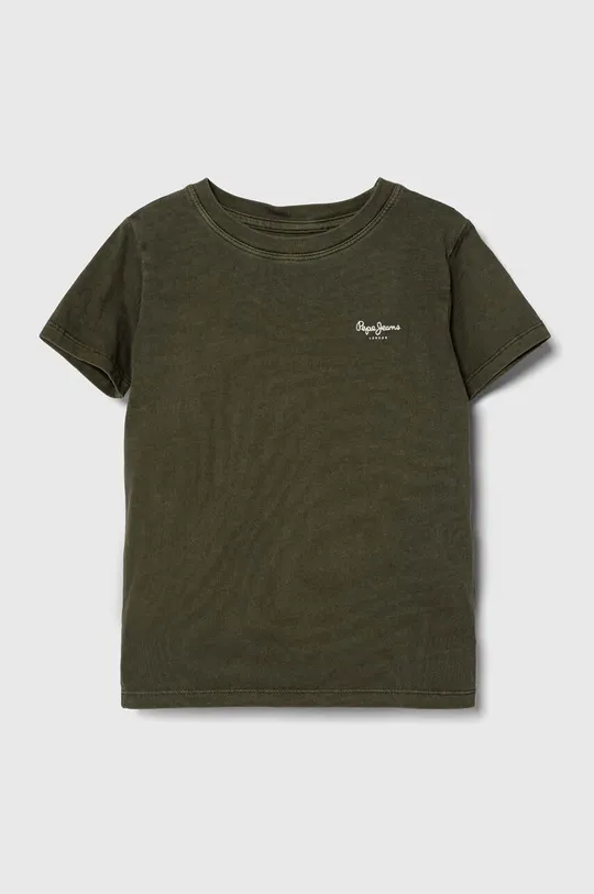 zelena Otroška bombažna kratka majica Pepe Jeans Fantovski