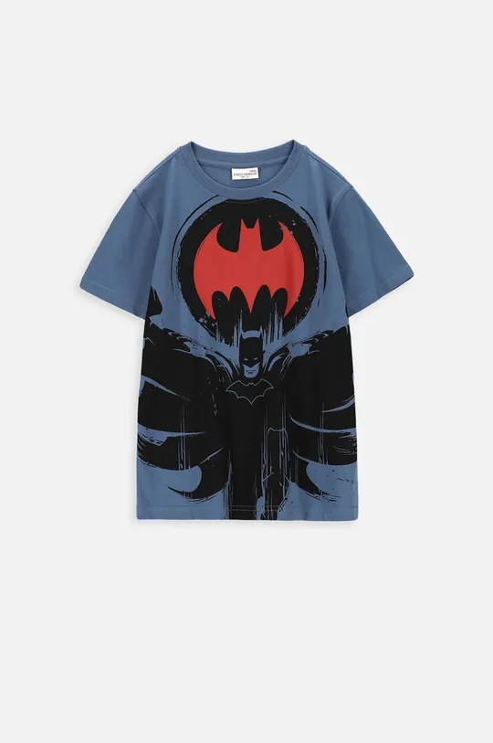 μπλε Παιδικό βαμβακερό μπλουζάκι Coccodrillo x Batman Για αγόρια