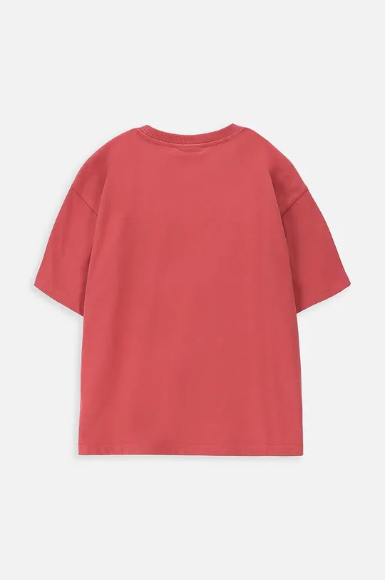 Дитяча бавовняна футболка Coccodrillo бордо