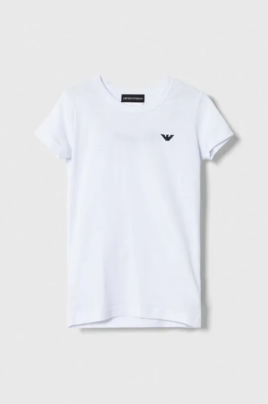Παιδικό μπλουζάκι Emporio Armani 2-pack λευκό