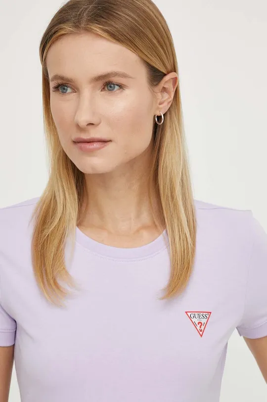 Kratka majica Guess vijolična