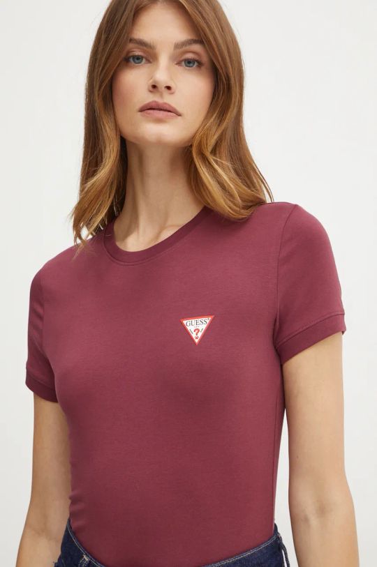 Guess tricou burgundia W2YI44.J1314