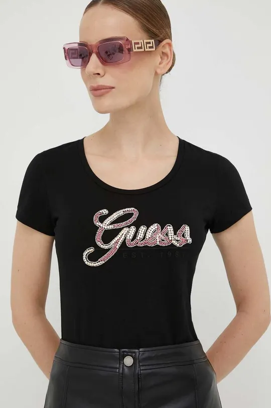 czarny Guess t-shirt