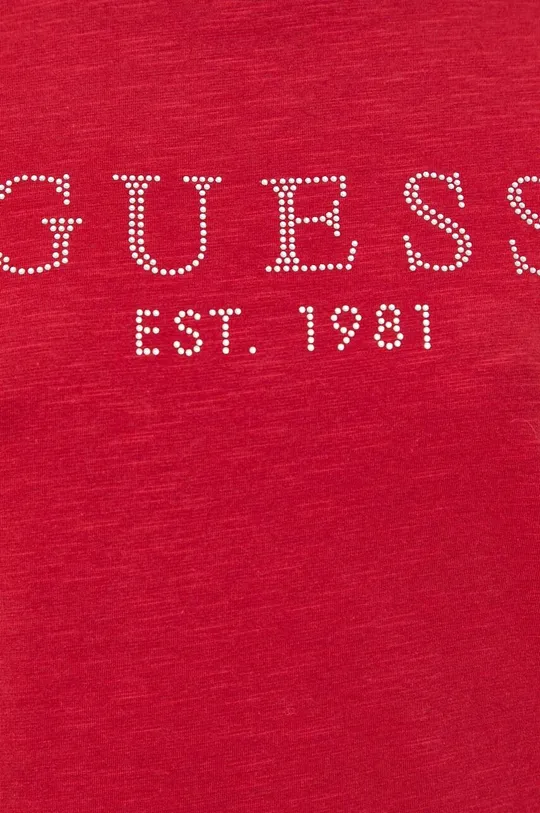 Guess t-shirt bawełniany CRYSTAL Damski