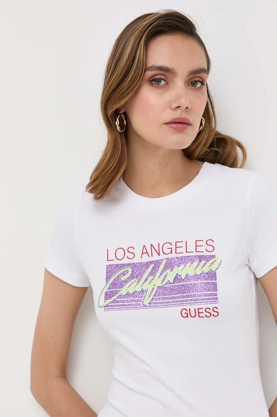 белый Футболка Guess