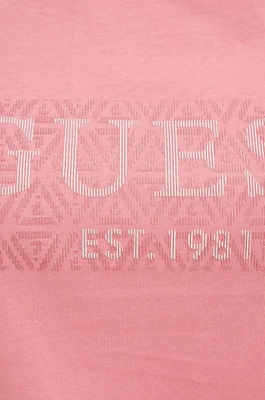 Βαμβακερό μπλουζάκι Guess Γυναικεία