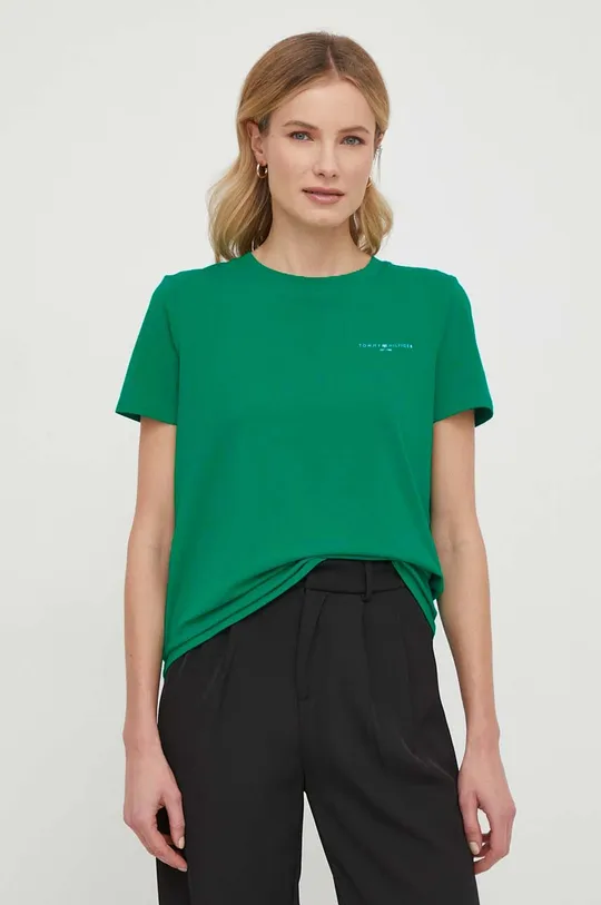 πράσινο Μπλουζάκι Tommy Hilfiger Γυναικεία