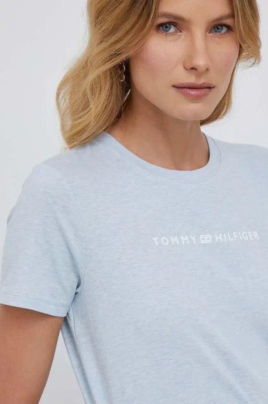 niebieski Tommy Hilfiger t-shirt Damski