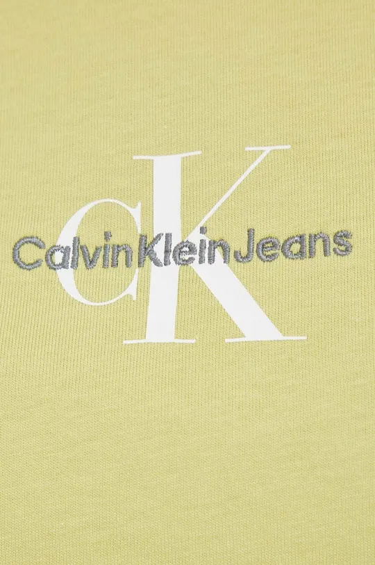 κίτρινο Βαμβακερό μπλουζάκι Calvin Klein Jeans