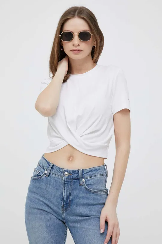 biały Calvin Klein Jeans t-shirt Damski