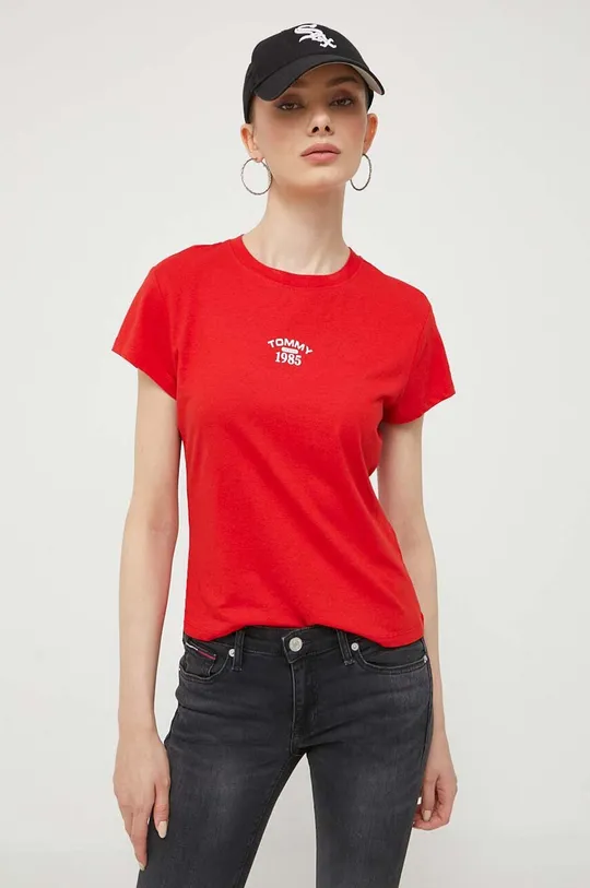 κόκκινο Μπλουζάκι Tommy Jeans