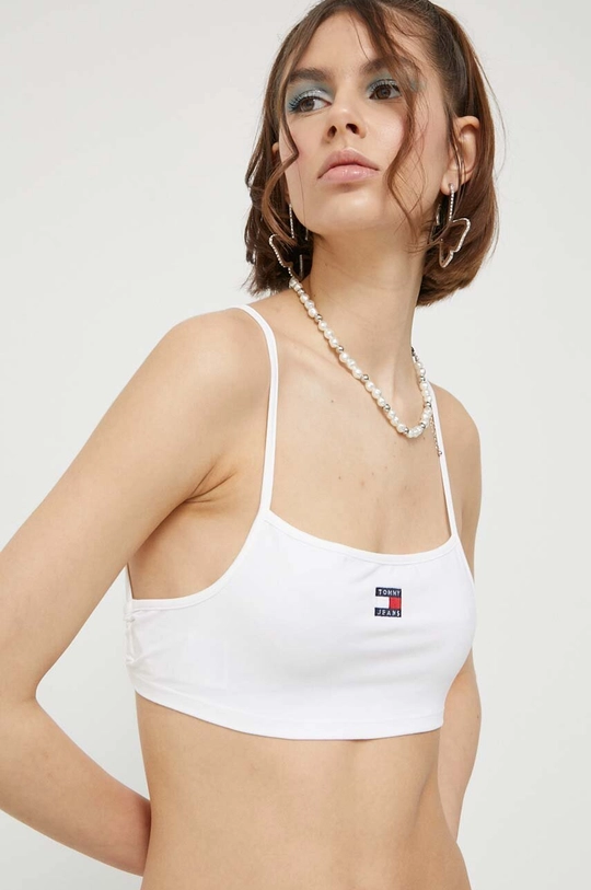 λευκό Top Tommy Jeans Γυναικεία