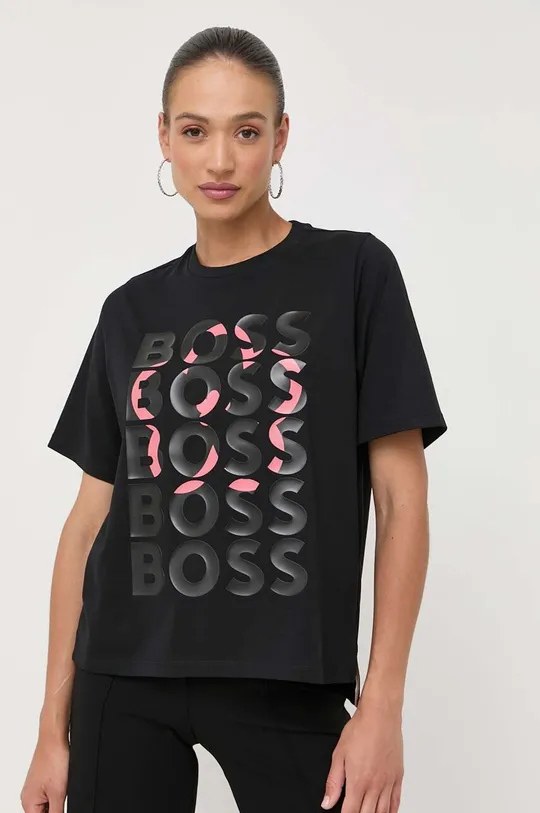 μαύρο Μπλουζάκι BOSS Γυναικεία