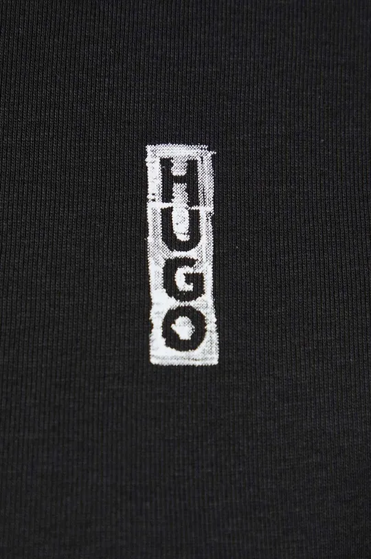 HUGO t-shirt bawełniany 50495095 czarny