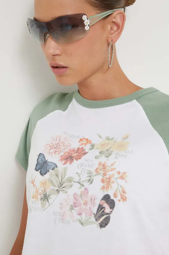 Βαμβακερό μπλουζάκι Hollister Co. Γυναικεία