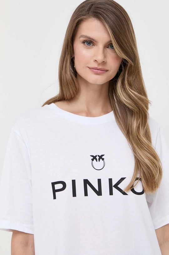 biały Pinko t-shirt bawełniany