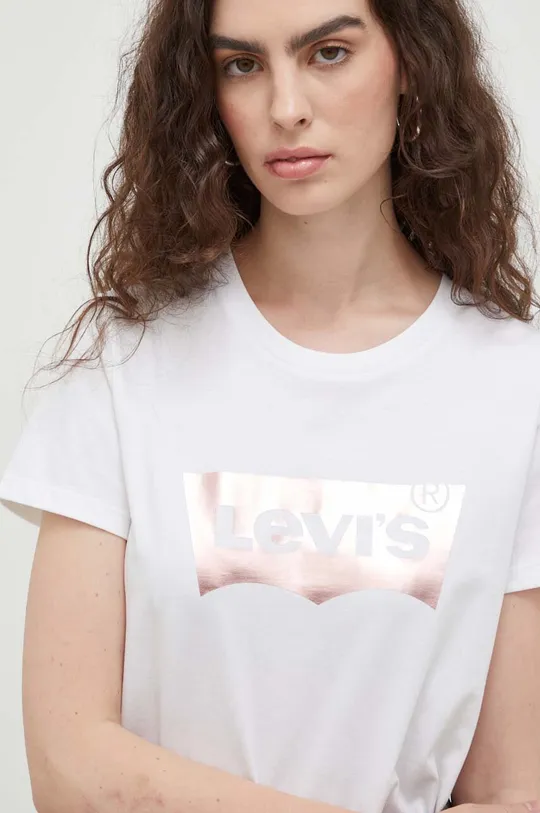 μπεζ Βαμβακερό μπλουζάκι Levi's