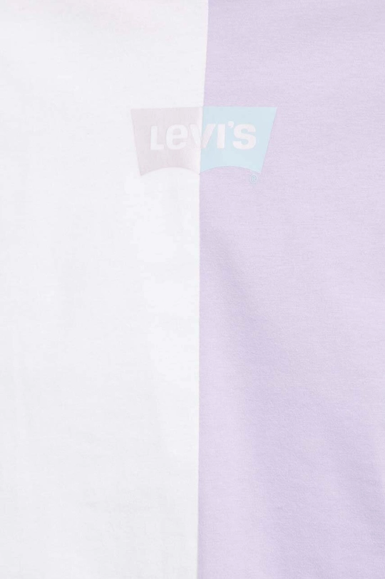 Βαμβακερό μπλουζάκι Levi's A6732.0001 λευκό