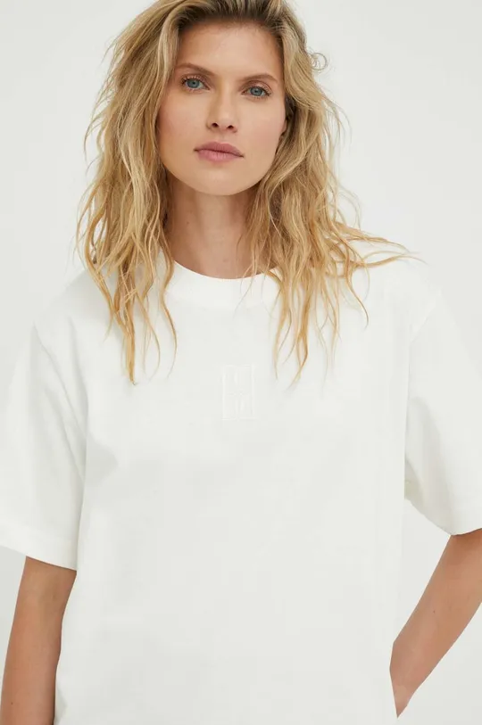 biały By Malene Birger t-shirt bawełniany Fayeh