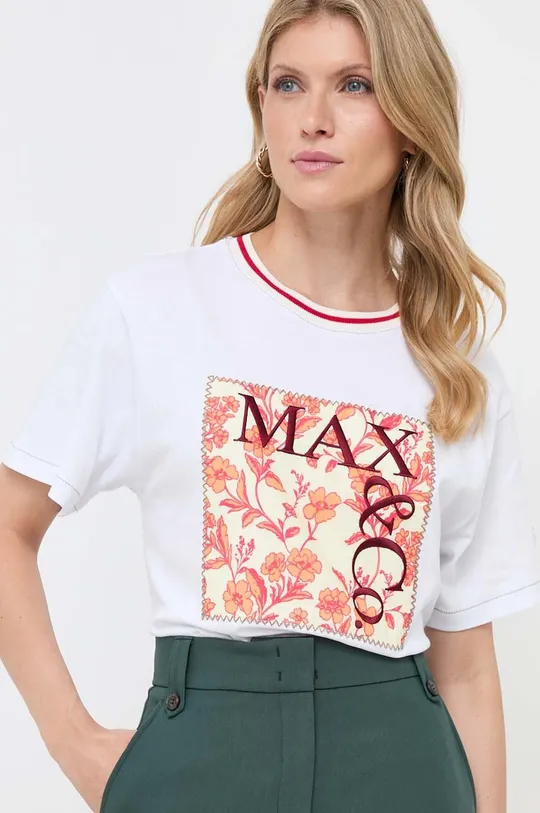 λευκό Βαμβακερό μπλουζάκι MAX&Co. Supermax x Superga Γυναικεία