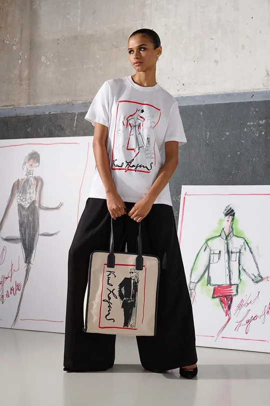 Βαμβακερό μπλουζάκι Karl Lagerfeld x Ultimate ikon Γυναικεία