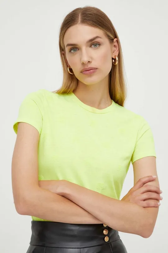κίτρινο Βαμβακερό μπλουζάκι Elisabetta Franchi Γυναικεία