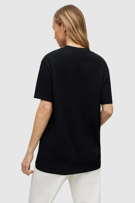 Βαμβακερό μπλουζάκι AllSaints Logo Boyfriend  100% Οργανικό βαμβάκι