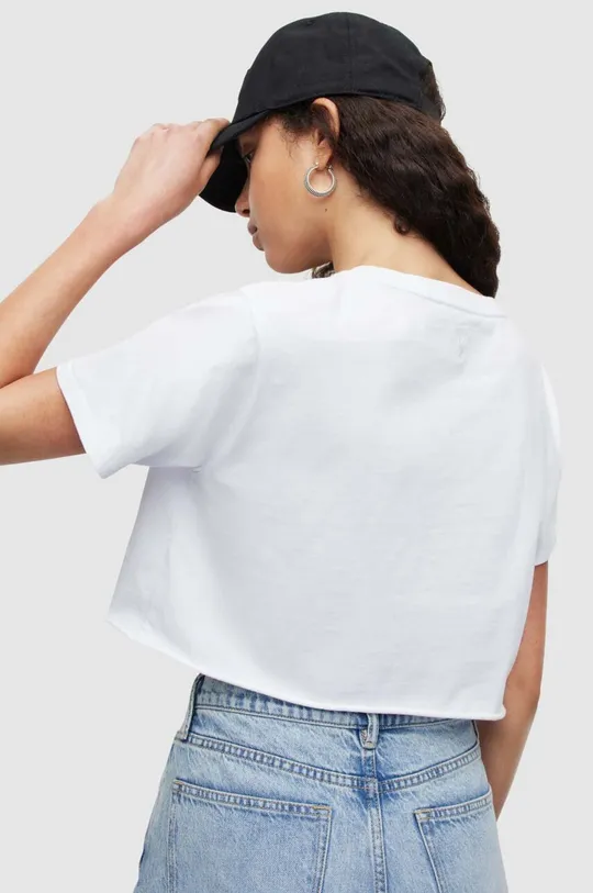 biały AllSaints t-shirt bawełniany SOPH TEE