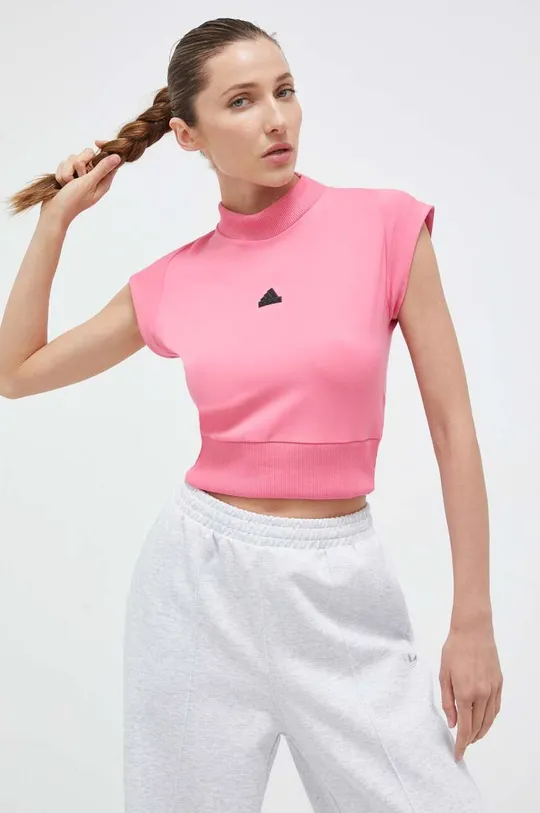 różowy adidas t-shirt Z.N.E Damski