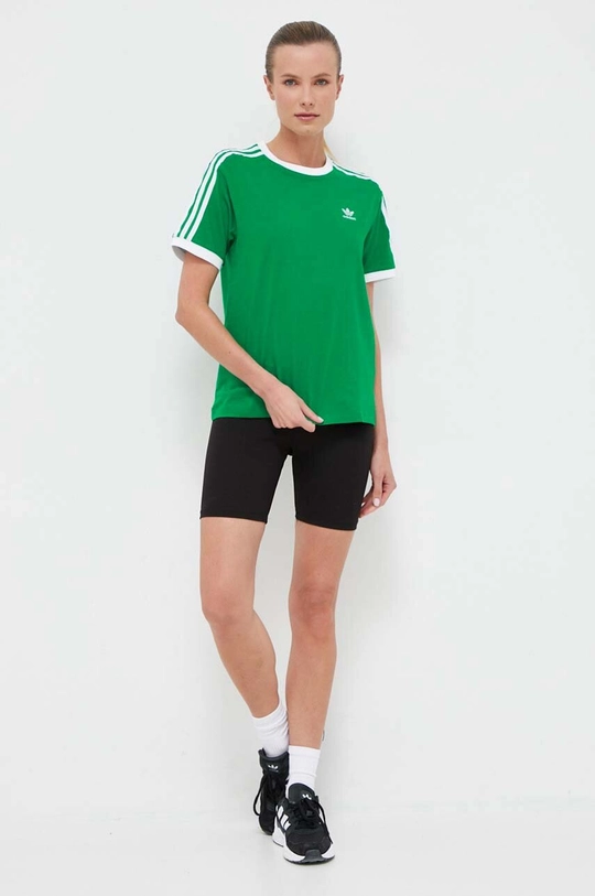 Bavlnené tričko adidas Originals zelená