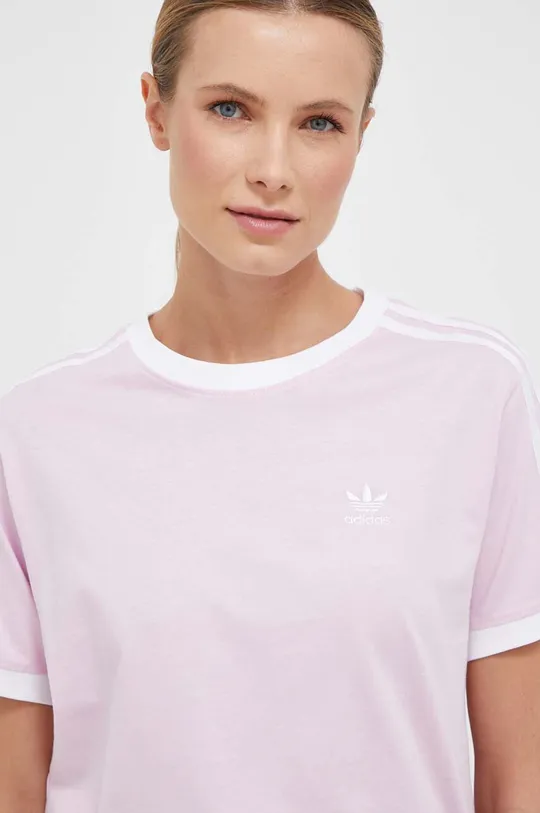 ροζ Βαμβακερό μπλουζάκι adidas Originals Γυναικεία