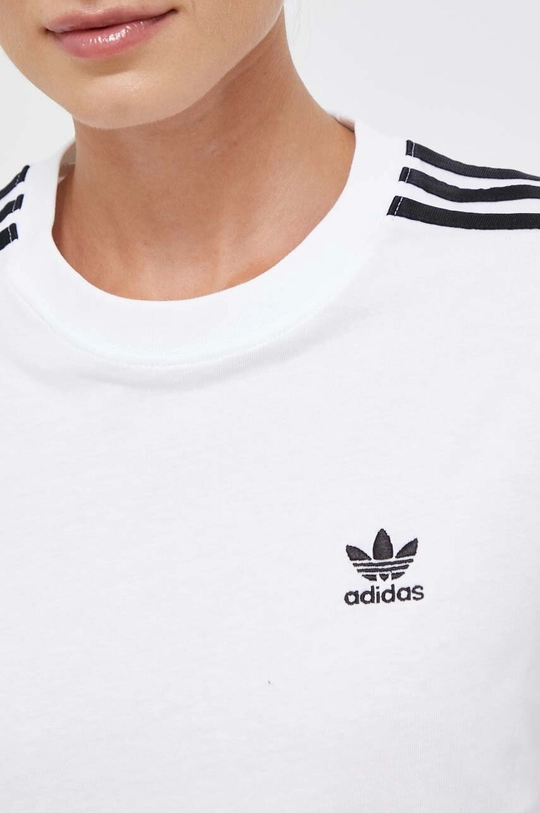 Βαμβακερό μπλουζάκι adidas Originals IK4050 λευκό